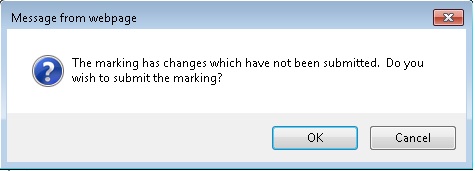 Figure 21: Prompt for un-submitting scores when moving to another student